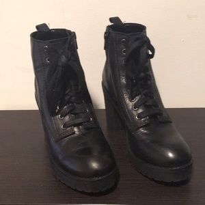 Steve Madden Mackelle Platform Combat Boots
